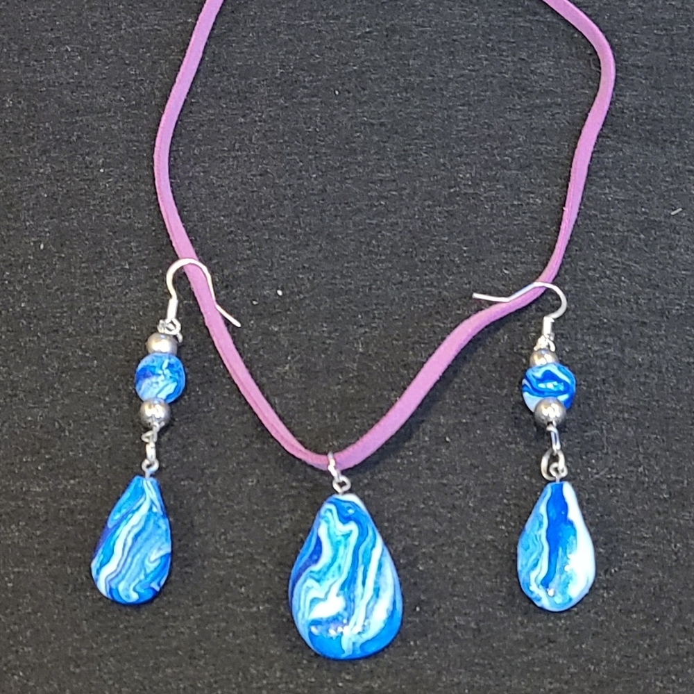 Handmade Necklace and earrings set